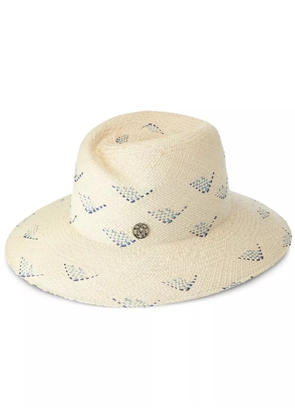 Maison Michel Virginie straw fedora - Neutrals