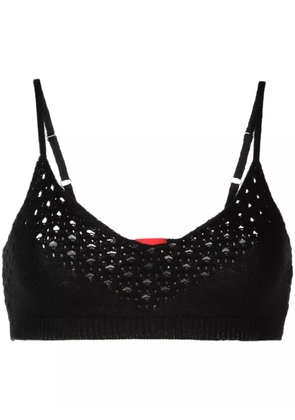 Cashmere In Love Anse crochet-knit bralette - Black