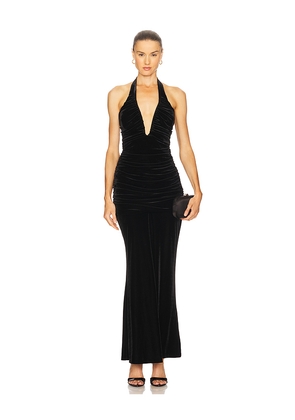 Bardot Elvira Halter Maxi Dress in Black. Size 12. Also in 10, 2, 4, 6, 8.