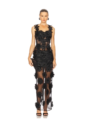 Bronx and Banco Rosalie Noir Maxi Dress in Black. Size M. Also in S, XS.