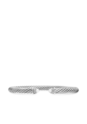 David Yurman sterling silver Classic Cable diamond bracelet (5mm)