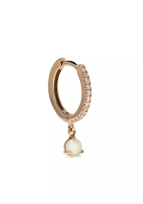 We by WHITEbIRD 18kt rose gold Ada diamond and opal single earring - Pink