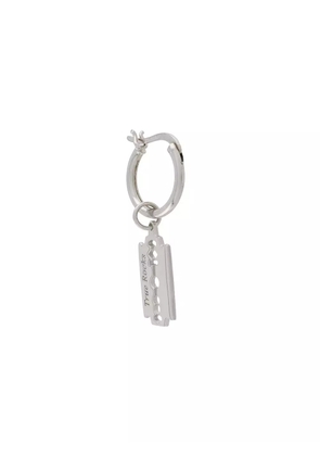 True Rocks razor hoop earring - Silver