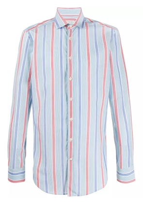 ETRO striped long-sleeved shirt - Green