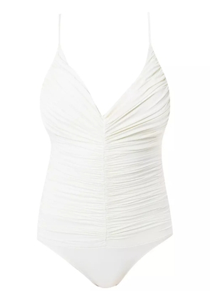 Clube Bossa Chalou draped swimsuit - Neutrals