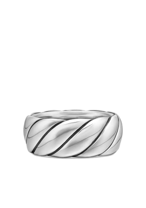 David Yurman sterling silver Sculpted Cable band ring (9mm)