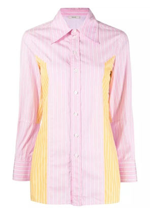 Celine Pre-Owned pre-owned colour-block striped shirt - Pink