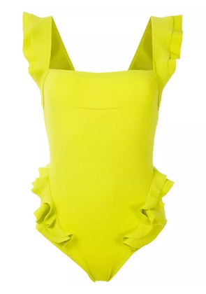 Clube Bossa Barbette ruffle swimsuit - Yellow