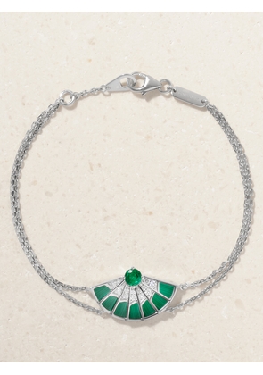 Garrard - Fanfare Symphony 18-karat White Gold Multi-stone Bracelet - One size