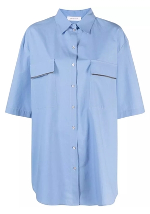 Fabiana Filippi flap-pocket detail shirt - Blue