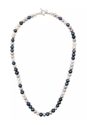 DOWER AND HALL Story freshwater-peark necklace - Blue