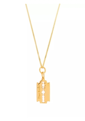 True Rocks mini razor pendant necklace - Gold