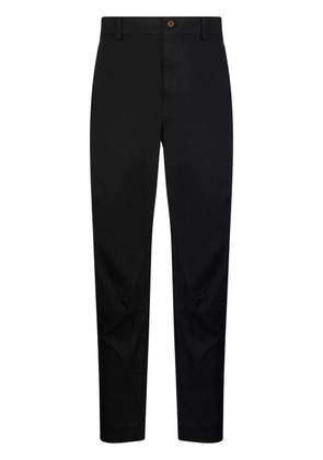 Black Comme Des Garçons mid-rise cropped trousers