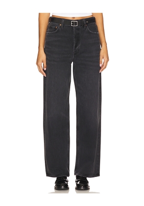 AGOLDE Low Slung Baggy Jeans in Black. Size 25. Also in 23, 24, 26, 28, 30, 32, 33.