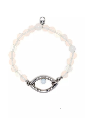 Capsule Eleven eye-charm detail bracelet - White