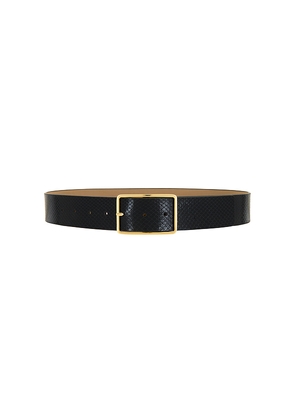 B-Low the Belt Milla Python Belt in Black. Size L. Also in M, S, XS.
