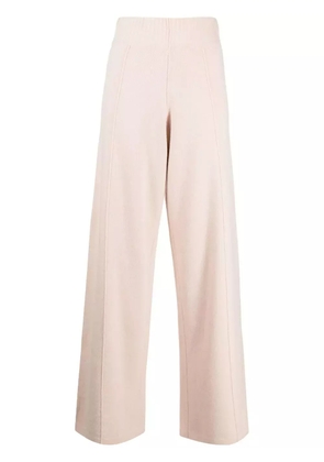 Pringle of Scotland high-waisted knitted trousers - White