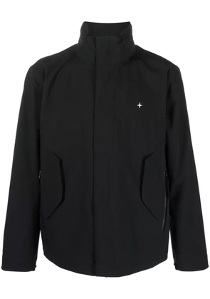 Stone Island high-neck zip-up jacket - Black