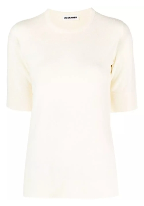 Jil Sander round-neck knitted T-shirt - Neutrals