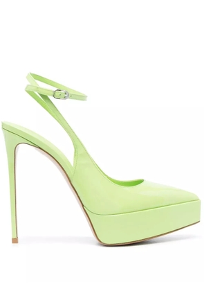 Le Silla Uma 140mm slingback pumps - Green