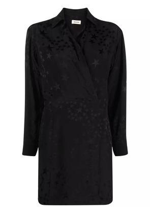 Zadig&Voltaire star silk-jacquard minidress - Black