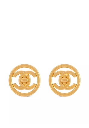 CHANEL Pre-Owned 1997 CC Turn-Lock clip-on earrings - Gold