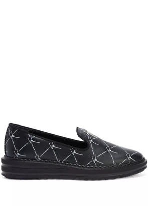 Giuseppe Zanotti Tim logo-lettering loafers - Black