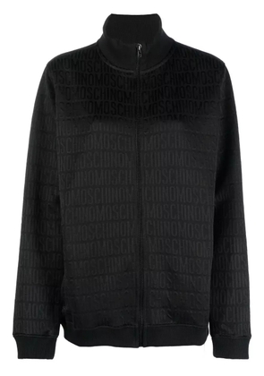 Moschino all-over debossed logo sweatshirt - Black