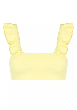 Clube Bossa Zarbo ruffle-detail bikini top - Yellow