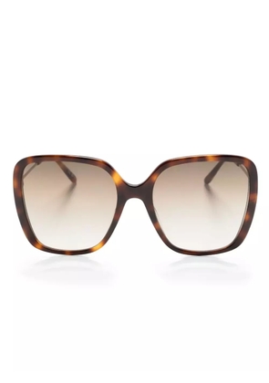 Chloé Eyewear tortoiseshell-effect square-frame sunglasses - Brown