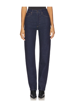 AGOLDE 90s Pinch Waist Long Jeans in Blue. Size 24. Also in 23, 25, 32, 33, 34.