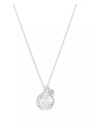 DOWER AND HALL topaz-embellished pendant necklace - Silver