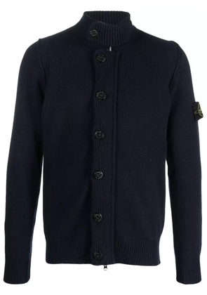 Stone Island Compass-motif knitted cardigan - Blue