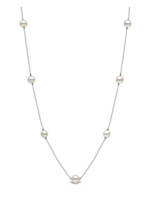 Yoko London 18kt white gold Classic pearl necklace - Silver