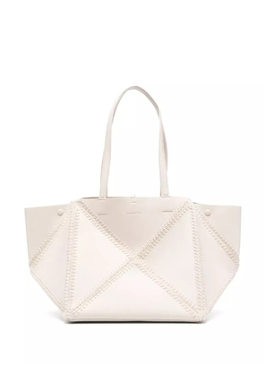 Nanushka The Origami crochet-stitch tote bag - Neutrals