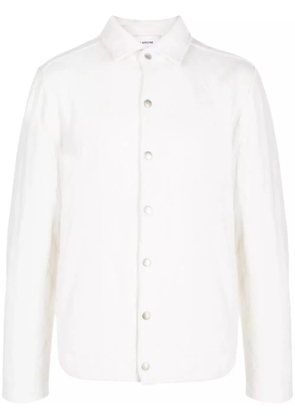 Lardini pointelle-knit buttoned jacket - White