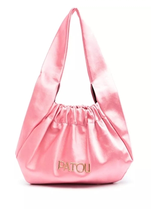 Patou Le Biscuit satin bag - Pink