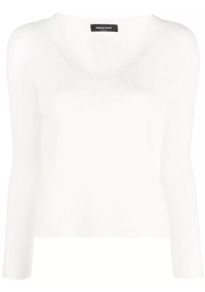 Fabiana Filippi cashmere V-neck jumper - White