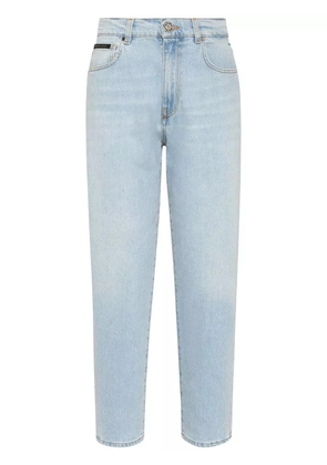 Philipp Plein high-rise straight-leg jeans - Blue