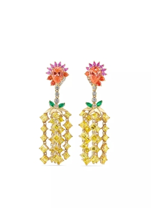 Anabela Chan 18kt yellow gold Pineapple multi-stone earrings