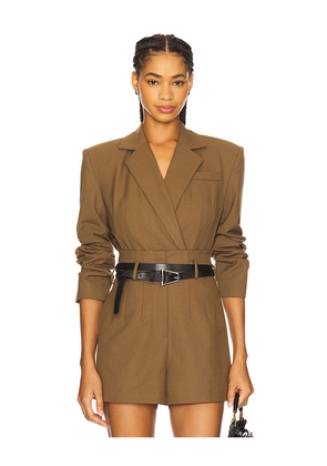 ET OCHS Deon Jacket Bodysuit in Olive. Size 10. Also in 0, 2, 4, 6, 8.