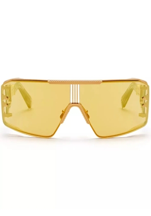 Balmain Eyewear Le Masque tinted sunglasses - Yellow