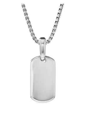 David Yurman sterling silver Chevron tag (21mm)