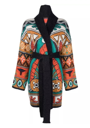 La DoubleJ Philae Placée-jacquard cardigan - Orange