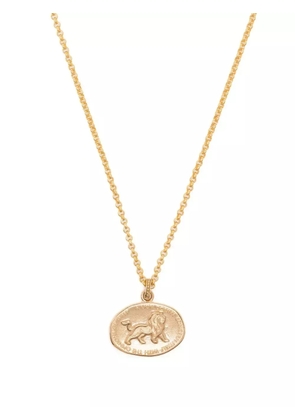 DOWER AND HALL lion medallion necklace - Gold