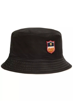 Bally logo-appliqué bucket hat - Black