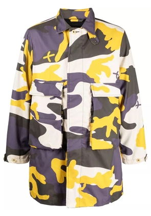 The Power For The People camouflage-pattern cotton cargo jacket - Neutrals