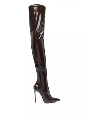 Le Silla Eva 120mm thigh-high boots - Brown