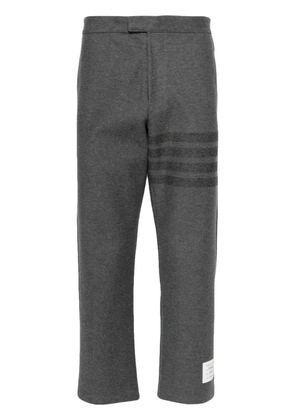 Thom Browne mid-rise twill tapered trousers - Blue