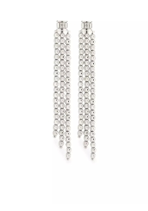 Officina Bernardi 18kt white gold Moon diamond drop earrings - Silver